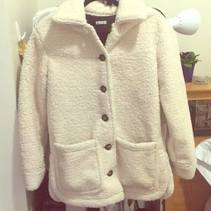 Reformation teddy bear coat with tags, brand new!